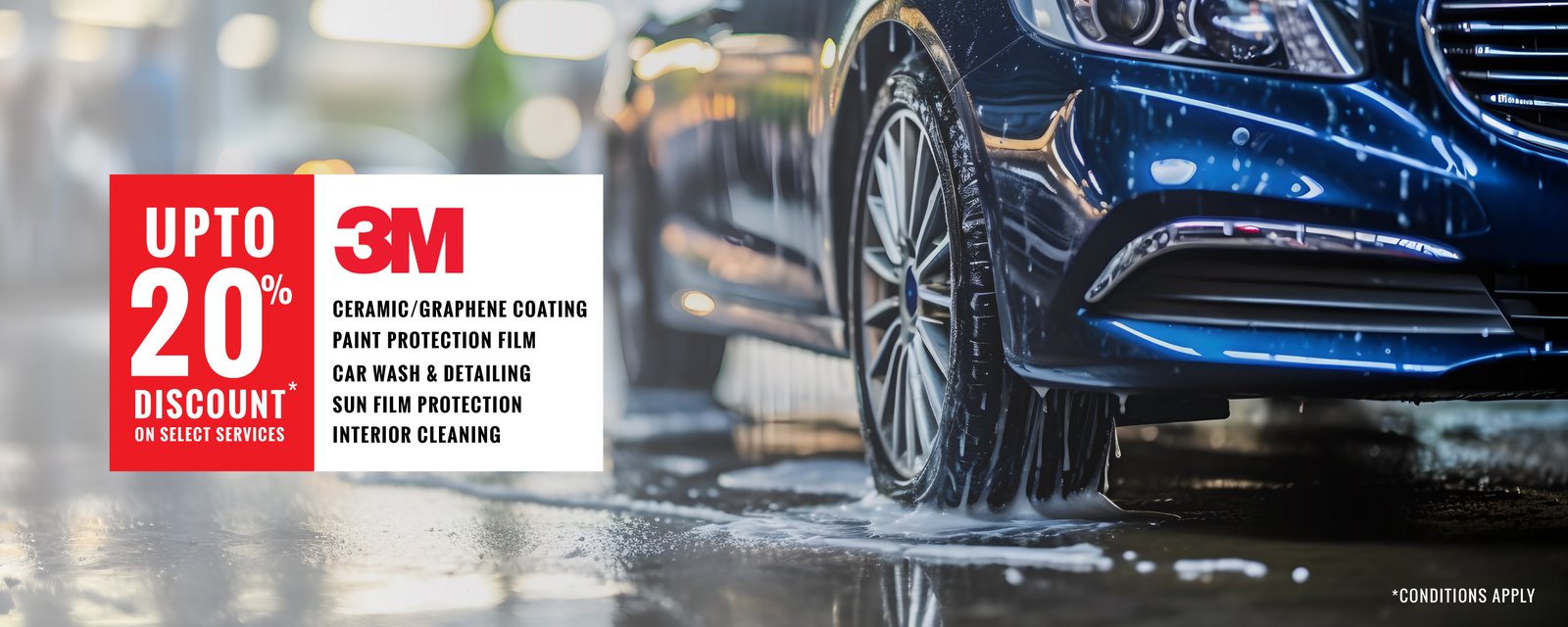 3M Car Care detailing studio in Nungambakkam Chennai